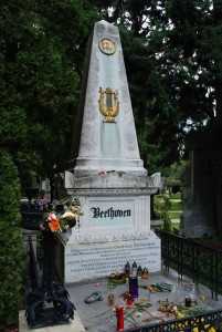 Beethoven's Grave at the Vienna Cemetery.